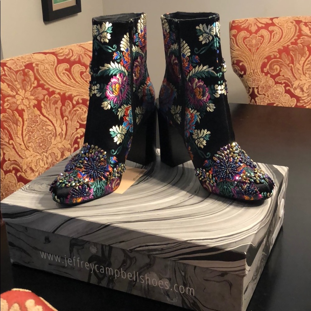 Stratford Embellished Brocade Bootie